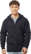 An image of a Custom Independent Trading Co Heavyweight Full Zip Hooded Sweatshirt!