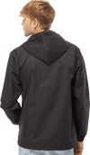 An image of a Custom Independent Trading Co Hooded Water Resistant Windbreaker Jacket!