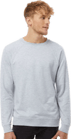 An image of a Custom Independent Trading Co Icon Unisex Lightweight Loopback Terry Crewneck Sweatshirt!