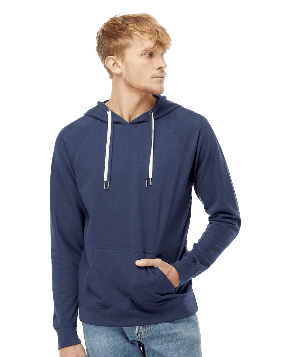 Independent Trading Co Icon Unisex Lightweight Loopback Terry Hooded Sweatshirt