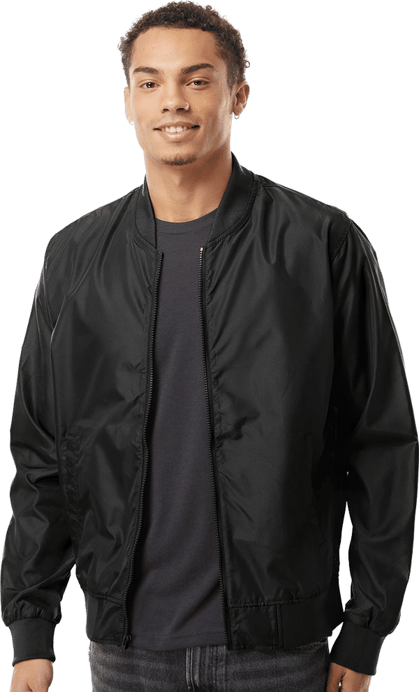 An image of a Custom Independent Trading Co Lightweight Bomber Jacket!