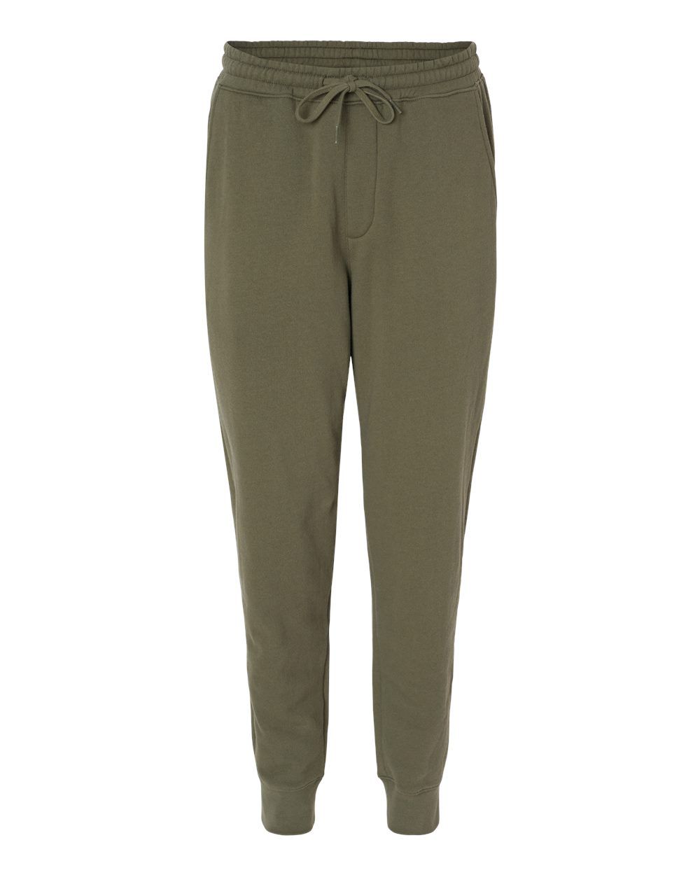 Independent Trading Co Midweight Fleece Pants in Army