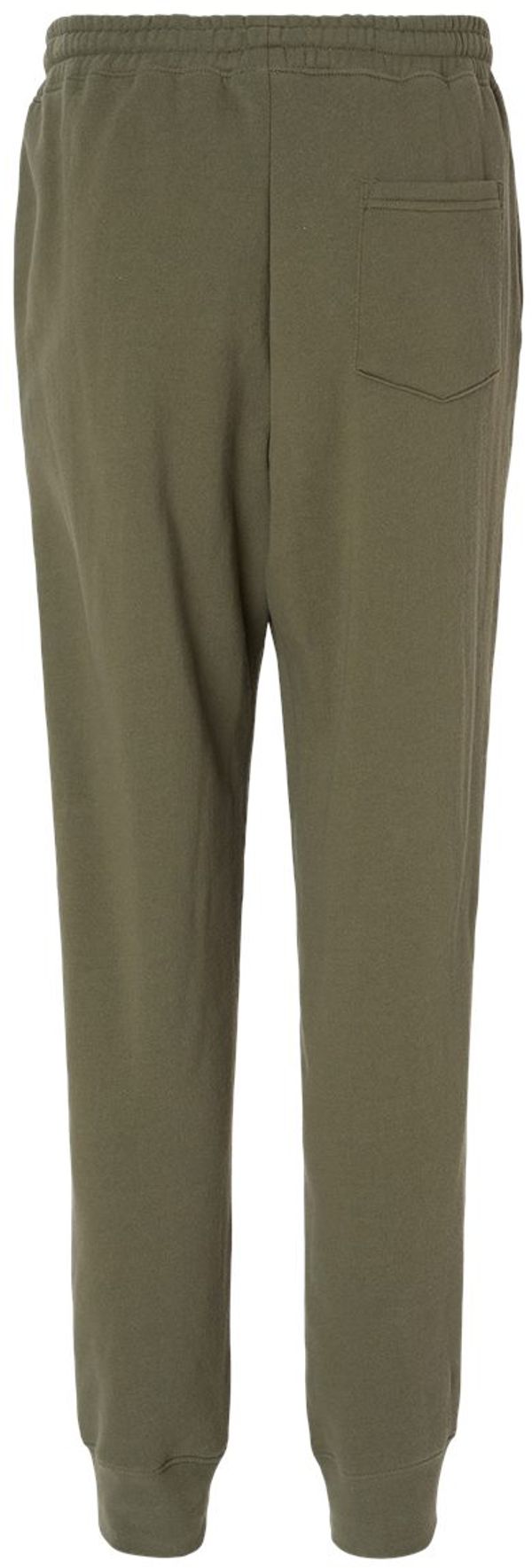 An image of a Custom Independent Trading Co Midweight Fleece Pants in Army!
