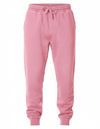 An image of a Custom Independent Trading Co Pigment Dyed Fleece Pants in Pigment Pink!