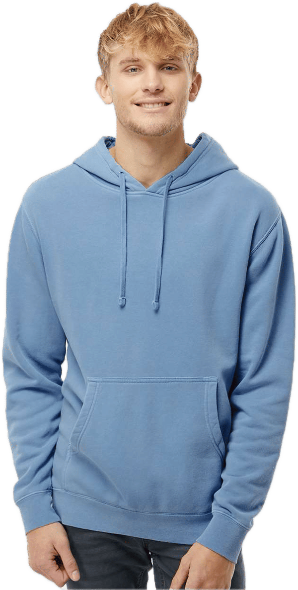 An image of a Custom Independent Trading Co Pigment Dyed Hooded Sweatshirt!