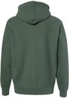 An image of a Custom Independent Trading Co Premium Heavyweight Cross Grain Hoodie in Alpine Green!