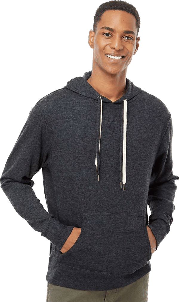 An image of a Custom Independent Trading Co Unisex Heather French Terry Hooded Pullover!