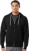 An image of a Custom Independent Trading Co Unisex Lightweight Full Zip Hooded Sweatshirt!