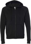 An image of a Custom Independent Trading Co Unisex Special Blend Zip Hooded Sweatshirt in Black!