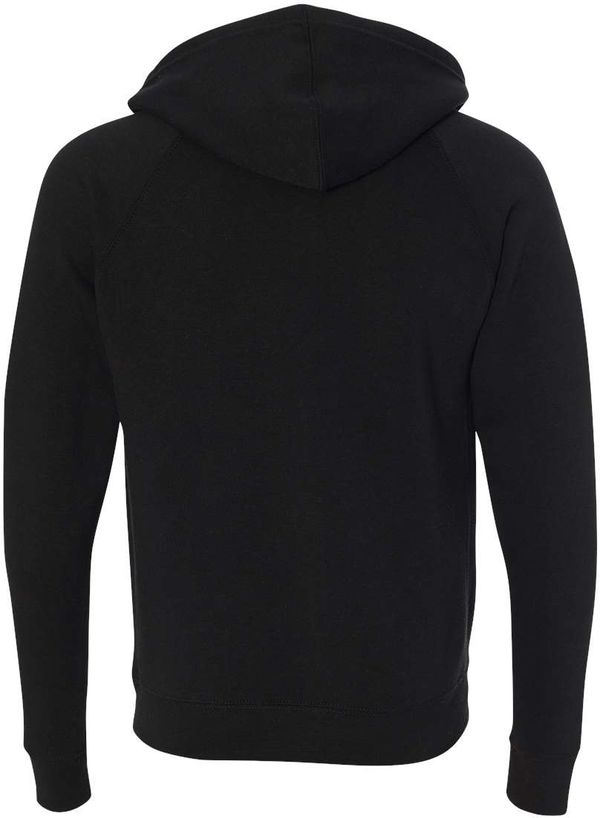 An image of a Custom Independent Trading Co Unisex Special Blend Zip Hooded Sweatshirt in Black!