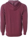 An image of a Custom Independent Trading Co Unisex Special Blend Zip Hooded Sweatshirt in Crimson Heather!