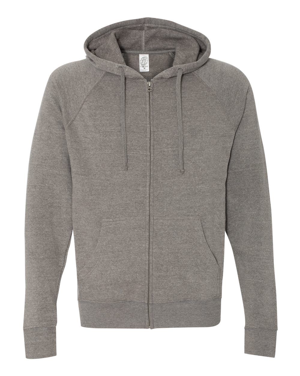 Independent Trading Co Unisex Special Blend Zip Hooded Sweatshirt in Nickel Gunmetal Heather