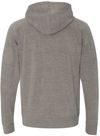 An image of a Custom Independent Trading Co Unisex Special Blend Zip Hooded Sweatshirt in Nickel Gunmetal Heather!
