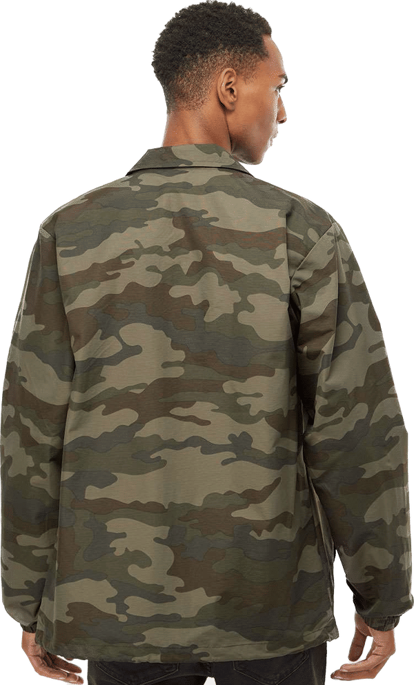 An image of a Custom Independent Trading Co Water Resistant Windbreaker Coachs Jacket!