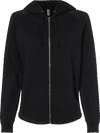 Am image of a Custom Independent Trading Co Women's California Wave Wash Zip Hood in Black!