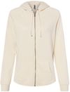 Am image of a Custom Independent Trading Co Women's California Wave Wash Zip Hood in Bone!