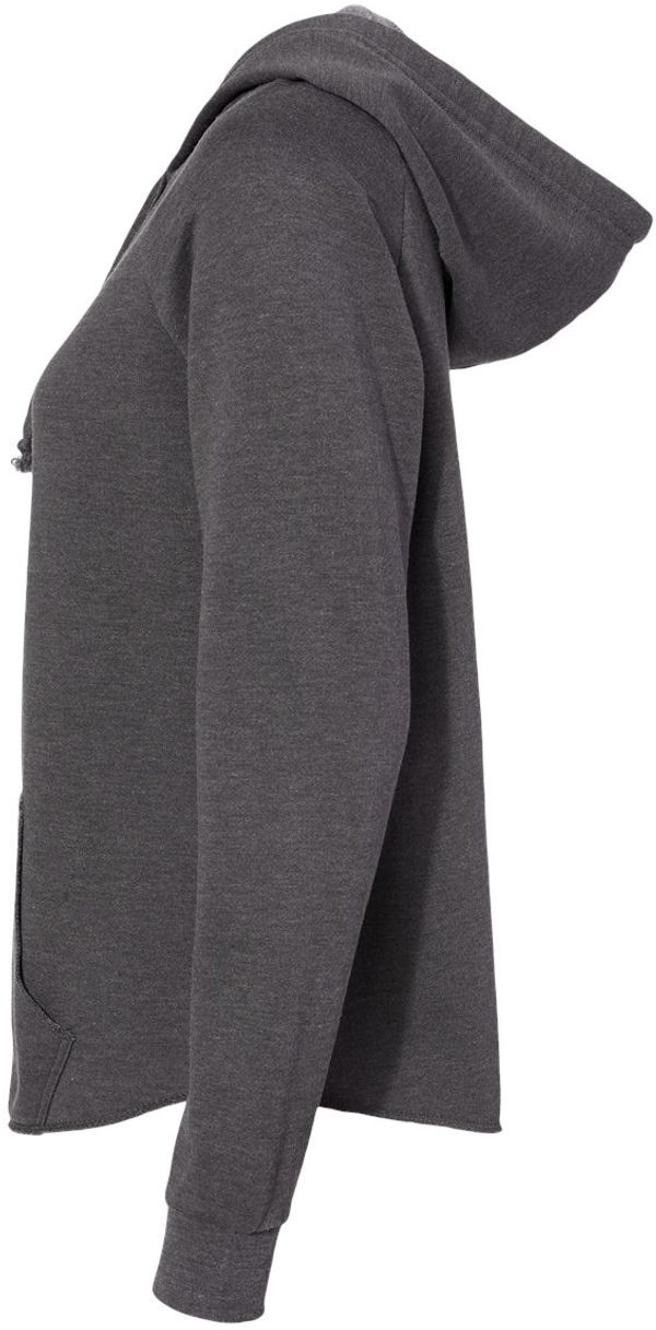 An image of a Custom Independent Trading Co Women's California Wave Wash Zip Hood in Shadow!