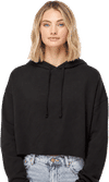 An image of a Custom Independent Trading Co Womens Lightweight Cropped Hooded Sweatshirt!