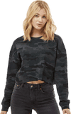 An image of a Custom Independent Trading Co Womens Lightweight Crop Crew Pullover!