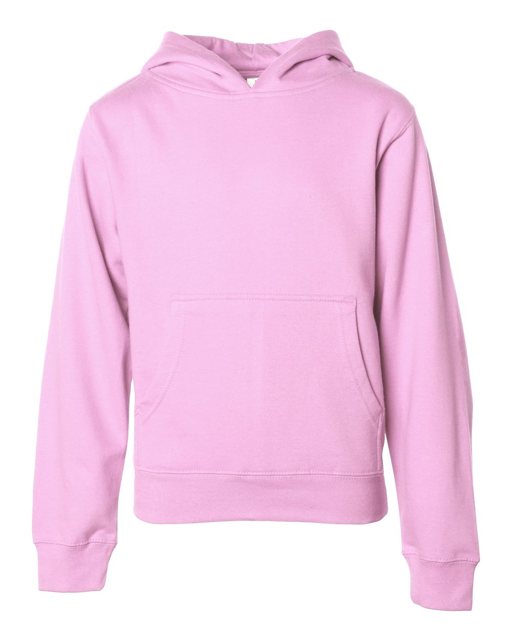 Independent Trading Co Youth Midweight Hooded Sweatshirt in Light Pink