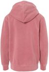 An image of a Custom Independent Trading Co Youth Midweight Pigment Dyed Hooded Sweatshirt in Pigment Maroon!