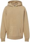 An image of a Custom Independent Trading Co Youth Midweight Pigment Dyed Hooded Sweatshirt in Pigment Sandstone!