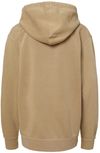 An image of a Custom Independent Trading Co Youth Midweight Pigment Dyed Hooded Sweatshirt in Pigment Sandstone!