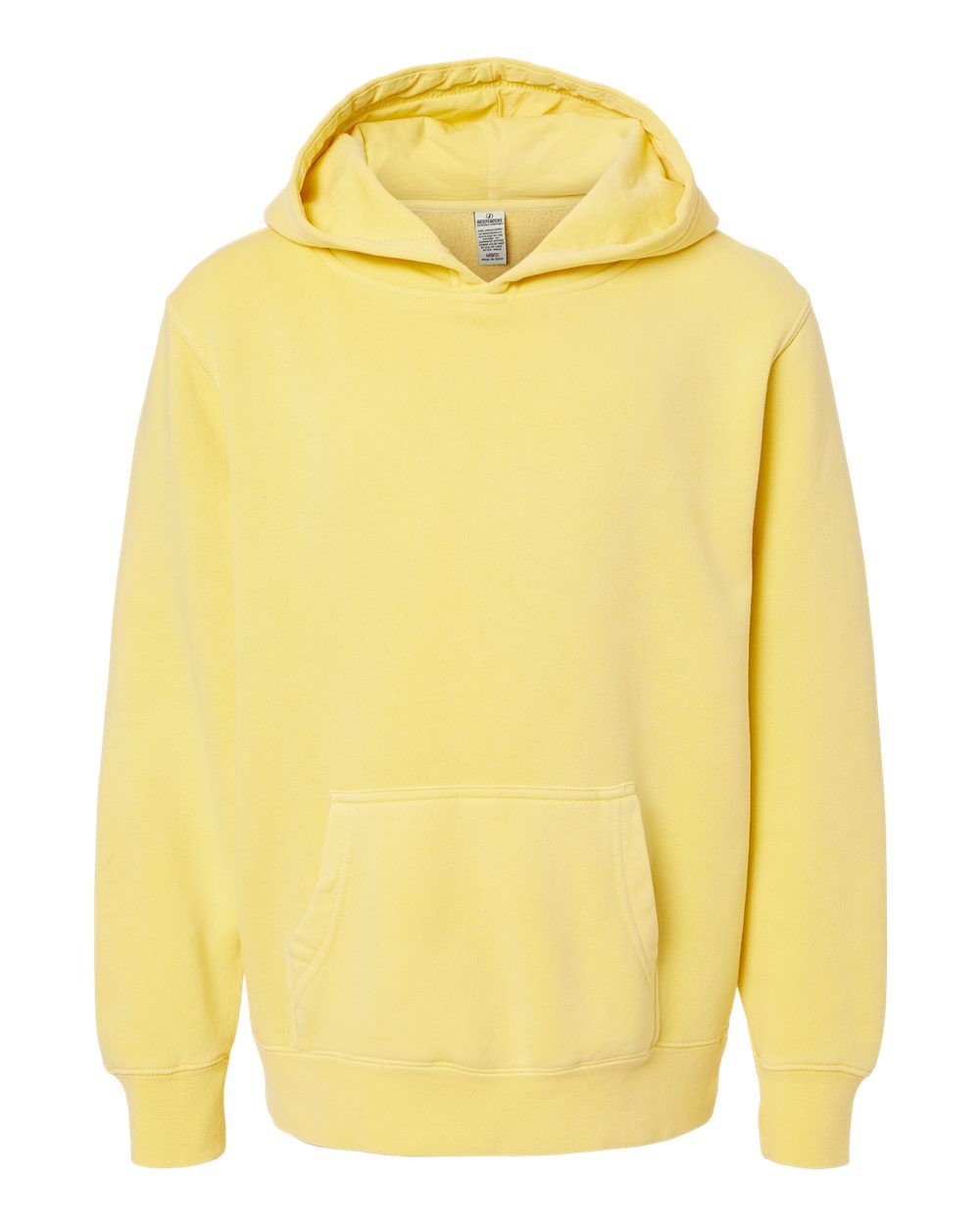 Independent Trading Co Youth Midweight Pigment Dyed Hooded Sweatshirt in Pigment Yellow