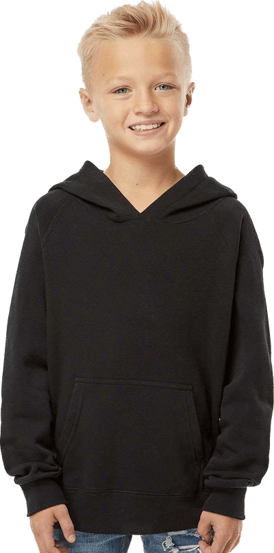 An image of a Custom Independent Trading Co Youth Special Blend Raglan Hooded Sweatshirt!