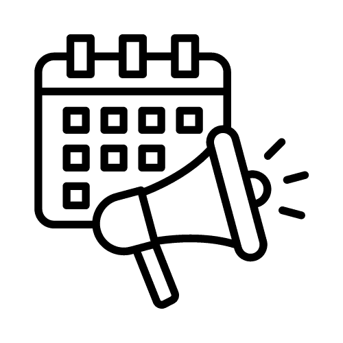 An image showing an icon of a calendar and microphone