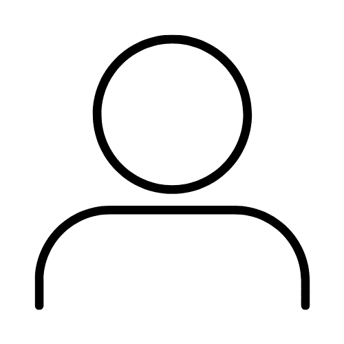 An image of an icon showing one person
