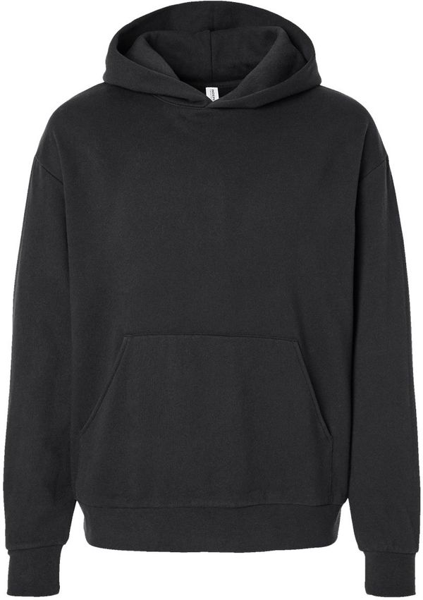 Am image of a Custom Independent Trading Co Avenue Pullover Hooded Sweatshirt in Black!