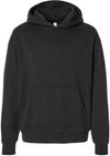 Am image of a Custom Independent Trading Co Avenue Pullover Hooded Sweatshirt in Black!