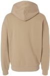 Am image of a Custom Independent Trading Co Avenue Pullover Hooded Sweatshirt in Sandstone!