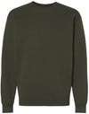 Am image of a Custom Independent Trading Co. Mens Heavy Weight Crew Neck in Army!