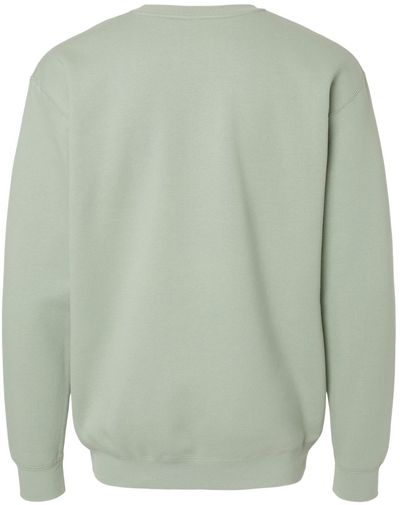 Am image of a Custom Independent Trading Co. Mens Heavy Weight Crew Neck in Dusty Sage!