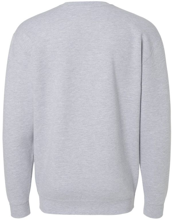 Am image of a Custom Independent Trading Co. Mens Heavy Weight Crew Neck in Grey Heather!
