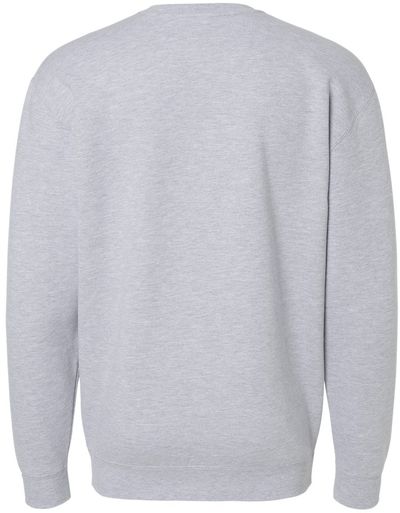 Am image of a Custom Independent Trading Co. Mens Heavy Weight Crew Neck in Grey Heather!