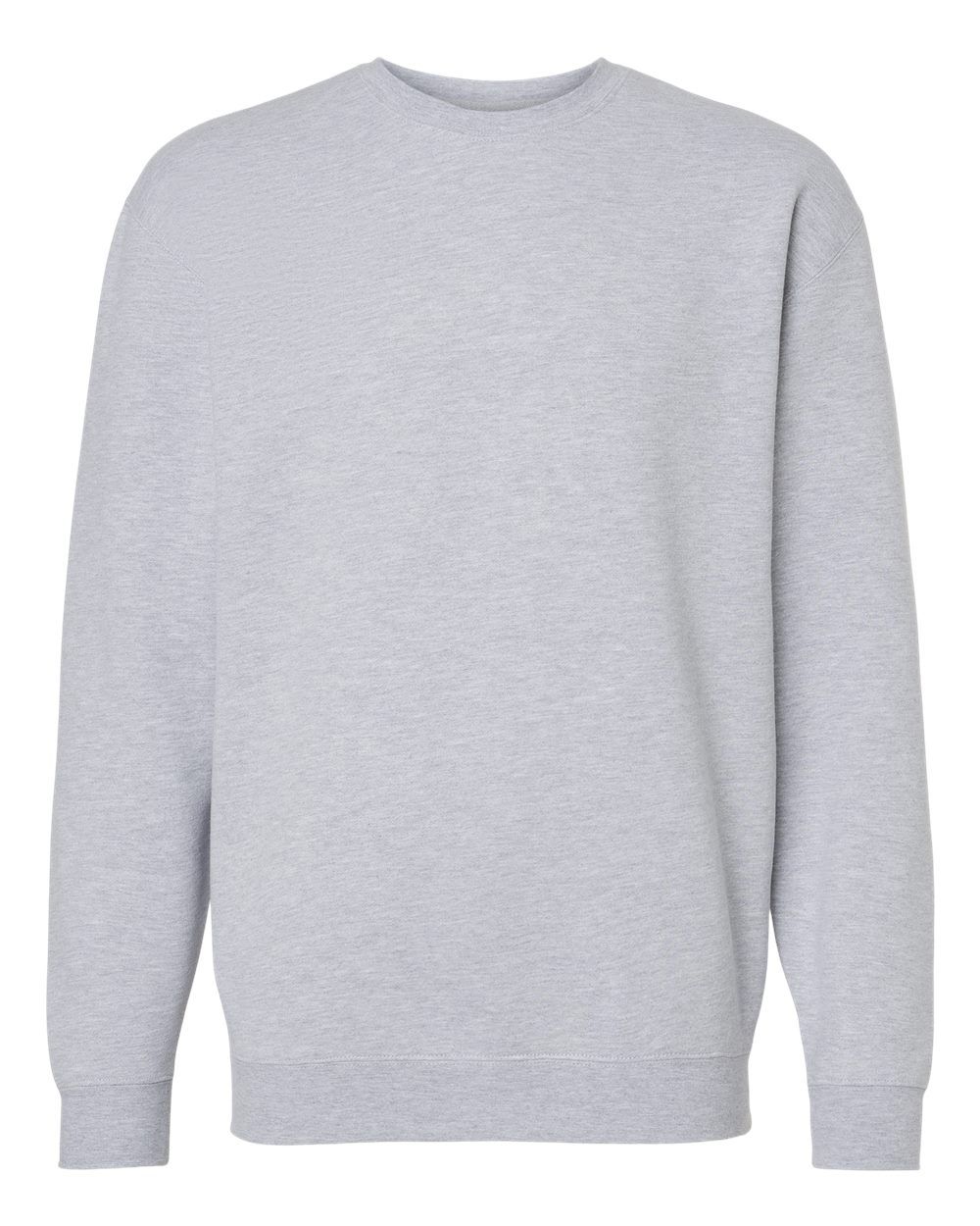 Independent Trading Co. Mens Heavy Weight Crew Neck in Grey Heather