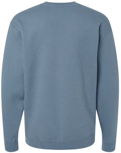 Am image of a Custom Independent Trading Co. Mens Heavy Weight Crew Neck in Storm Blue!