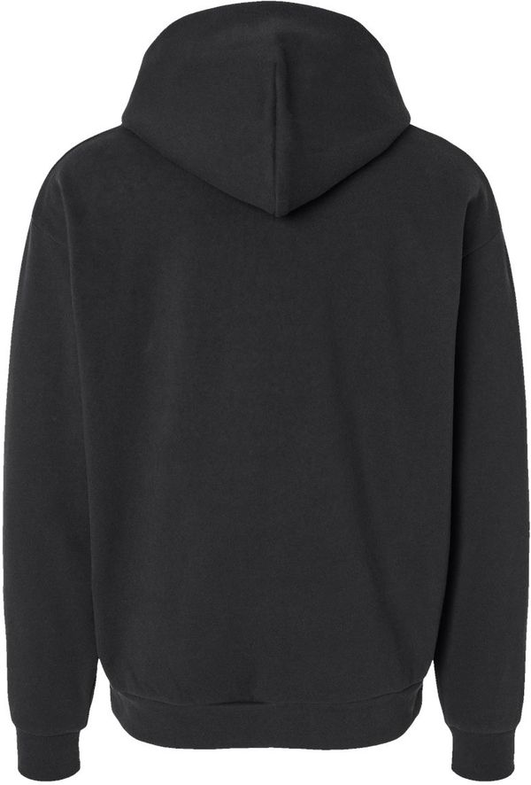 Am image of a Custom Independent Trading Co Mainstreet Hooded Sweatshirt in Black!