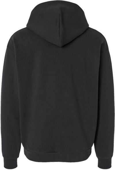 Am image of a Custom Independent Trading Co Mainstreet Hooded Sweatshirt in Black!