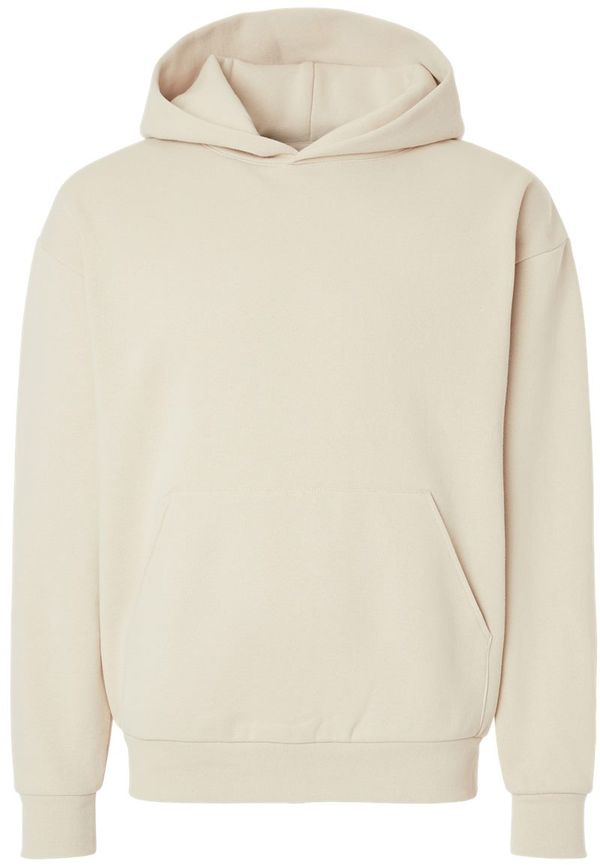 Am image of a Custom Independent Trading Co Mainstreet Hooded Sweatshirt in Ivory!