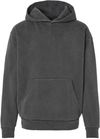 Am image of a Custom Independent Trading Co Mainstreet Hooded Sweatshirt in Pigment black!