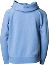 Am image of a Custom Independent Trading Co Toddler Lightweight Special Blend Raglan Zip Hood in Pacific!