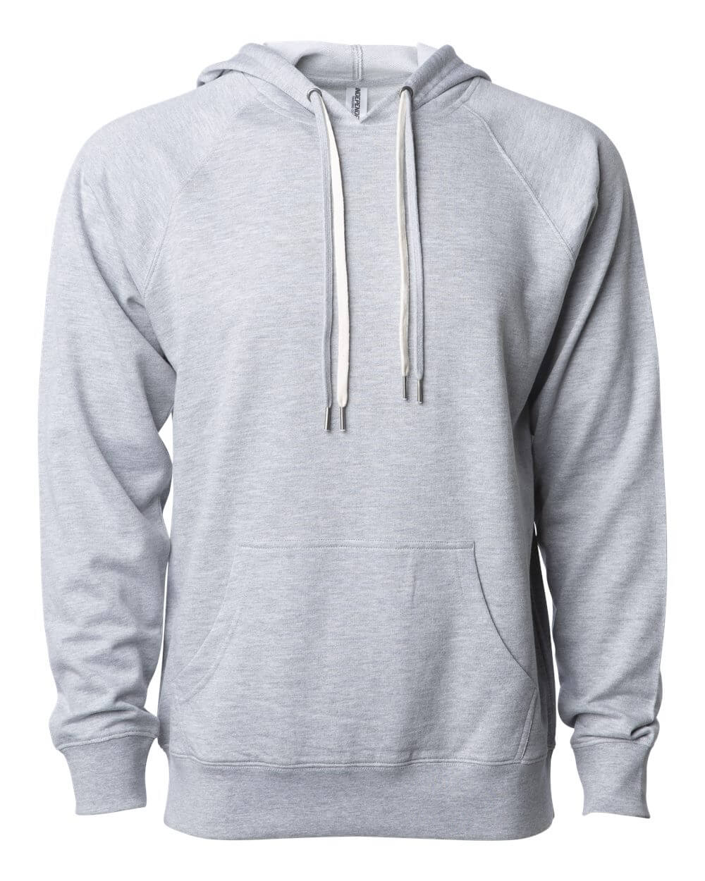 Independent Trading Co Icon Unisex Lightweight Loopback Terry Hooded Sweatshirt in Athletic Heather