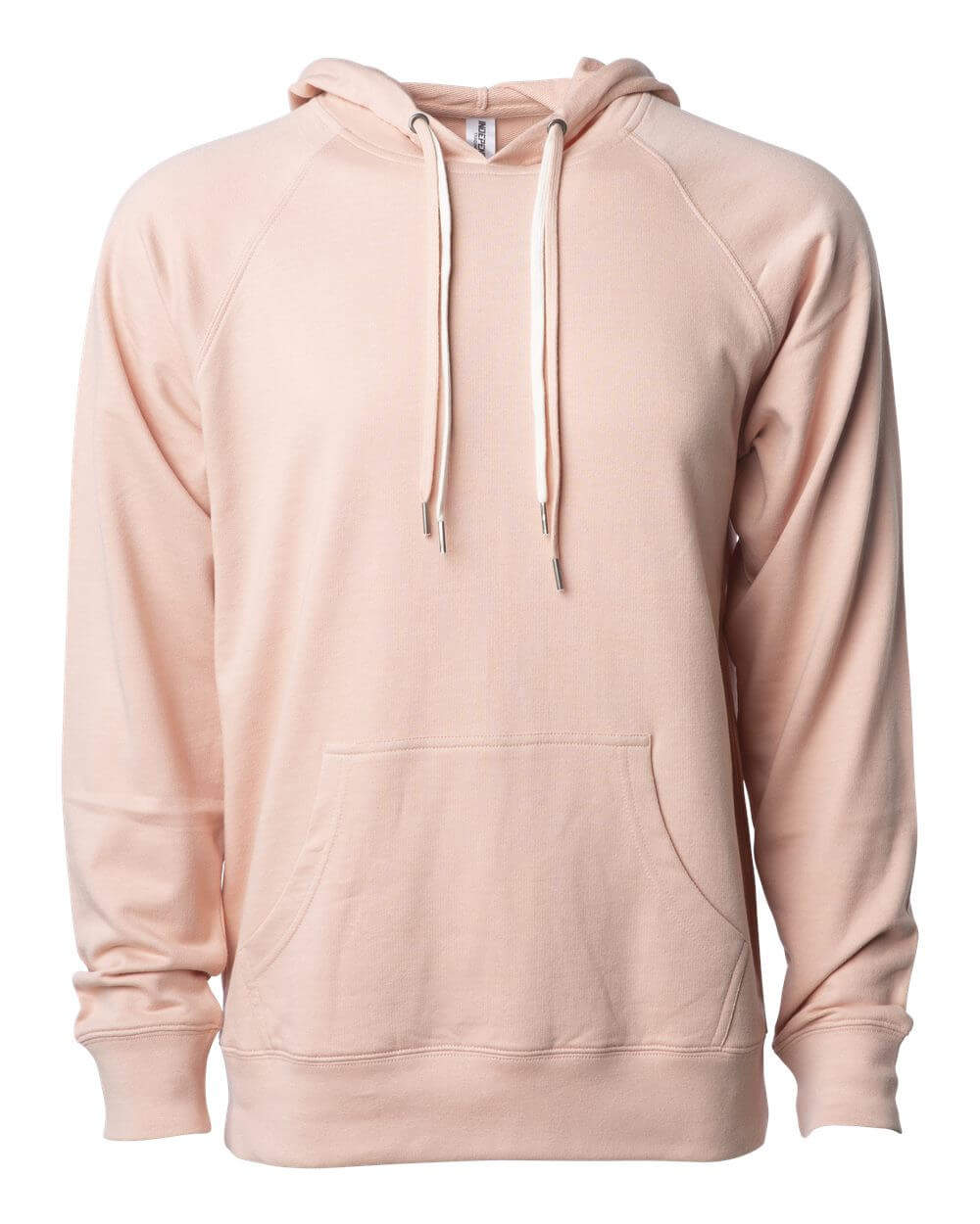 Independent Trading Co Icon Unisex Lightweight Loopback Terry Hooded Sweatshirt in Rose