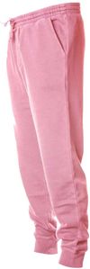 Am image of a Custom Independent Trading Co Pigment Dyed Fleece Pants in Pigment Pink!