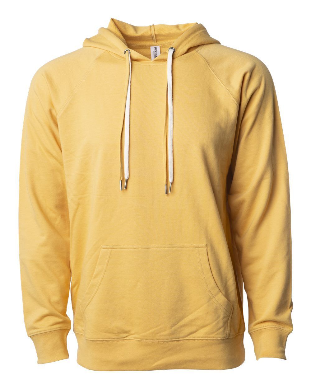 Independent Trading Co Icon Unisex Lightweight Loopback Terry Hooded Sweatshirt in Harvest Gold