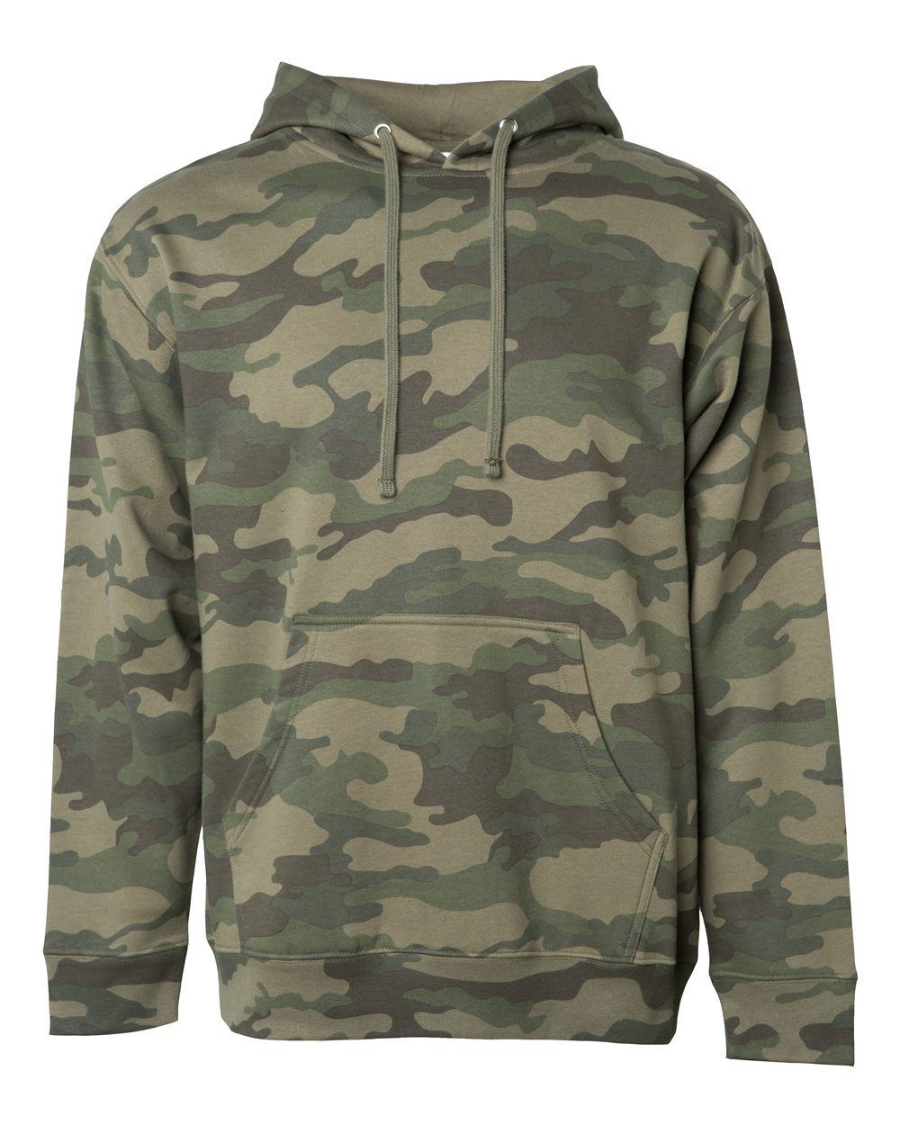 INDEPENDENT ADULT MIDWEIGHT HOODED SWEATSHIRT in Forest Camo